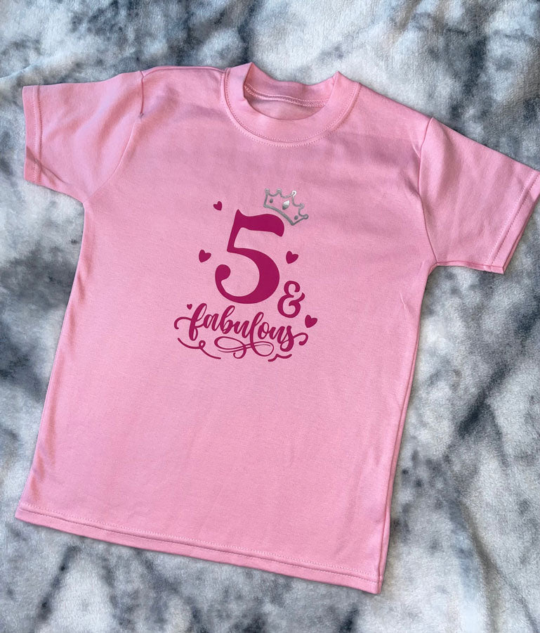 5 and fabulous shirt