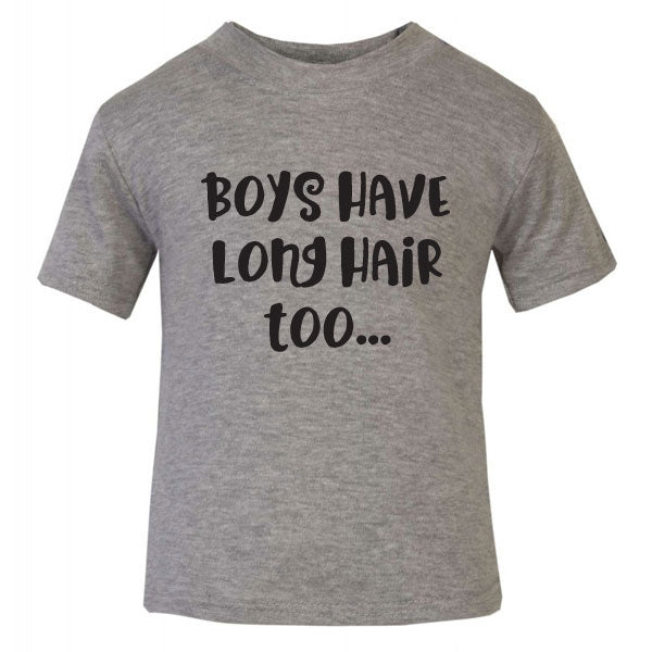 long haired boy t shirt